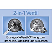 Intex Luftbett Classic Downy Blue Dura‑Beam Serie Queen Set (L x B x H: 203 x 152 x 25 cm, Blau, Vinyl) | BAUHAUS