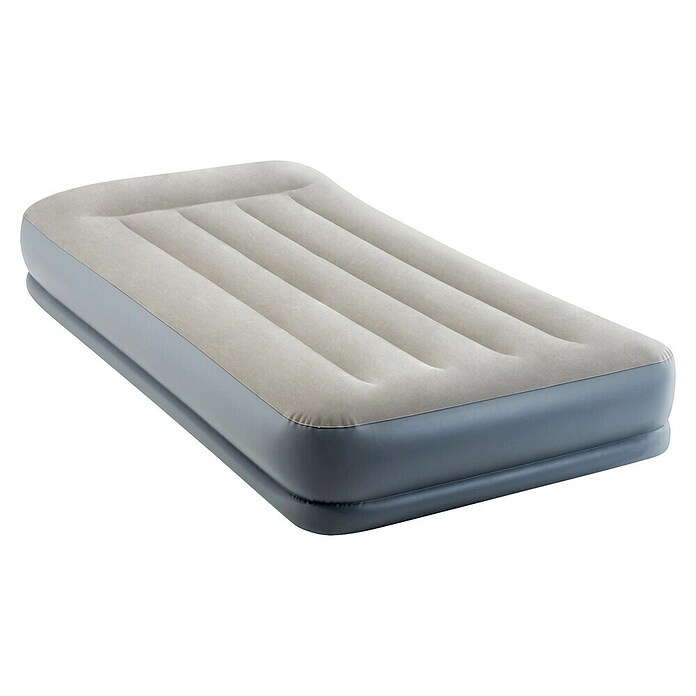 Intex Luftbett Dura-Beam Standard Pillow Rest Mid-Rise Twin (L x B x H: 191 x 99 x 30 cm, Grau/Blau) | BAUHAUS