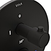 VitrA Flow Soft UP-Badewannenarmatur (Schwarz, Matt, Ausladung Armatur: 88 mm, Inclusive Hülse) | BAUHAUS
