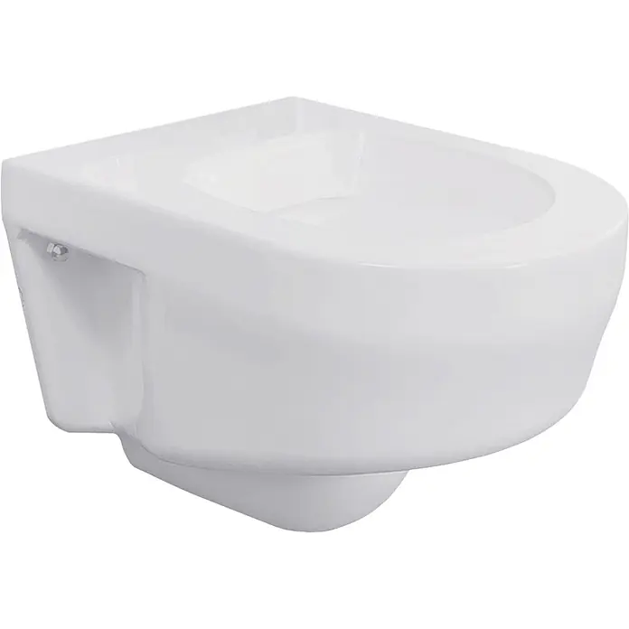 KWC Waschbecken KWC -  - Weißes, wandhängendes Keramik-Bidet in modernem, schlankem Design.