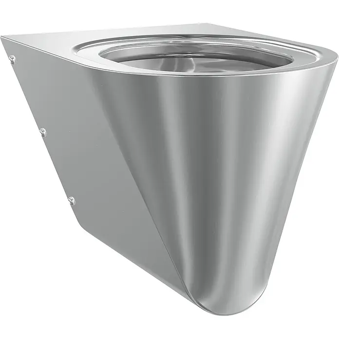 KWC Waschbecken KWC -  - Wandhängendes Urinal aus gebürstetem Edelstahl.