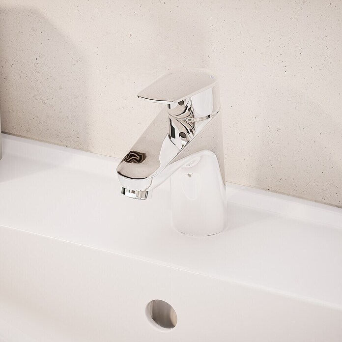 VitrA Flow Round Waschtischarmatur (Niederdruck, Chrom, Glänzend, Höhe: 15 cm, Ohne Ablaufgarnitur) | BAUHAUS
