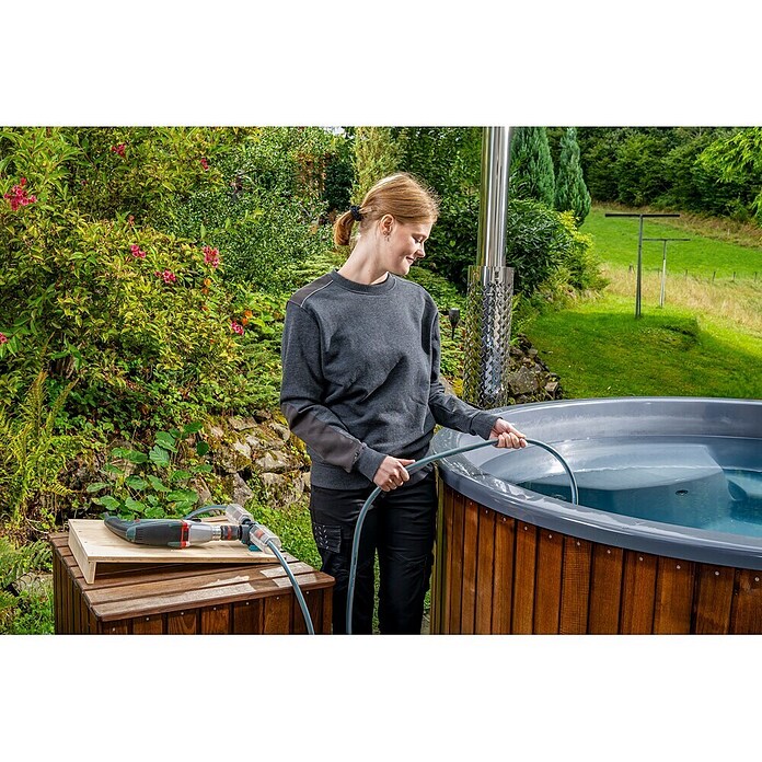 Wolfcraft Bomba de agua para jardín Pro (Capacidad de bombeo: 3.000 l/h) | BAUHAUS