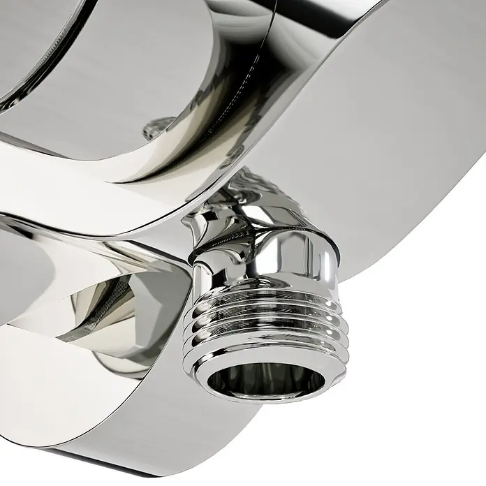 VitrA Flow Square Brausearmatur - Ausladung: 12,7 cm, Chom, Glänzend - Glänzendes, verchromtes Dusch-/Wasserhahn-Bauteil mit Gewindeanschluss.