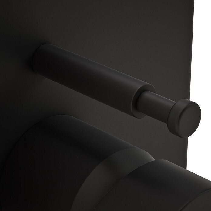 VitrA Flow Square UP-Badewannenarmatur (Ausladung Armatur: 90 mm, Schwarz, Matt) | BAUHAUS