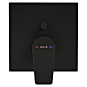 VitrA Flow Square UP-Badewannenarmatur (Ausladung Armatur: 90 mm, Schwarz, Matt) | BAUHAUS