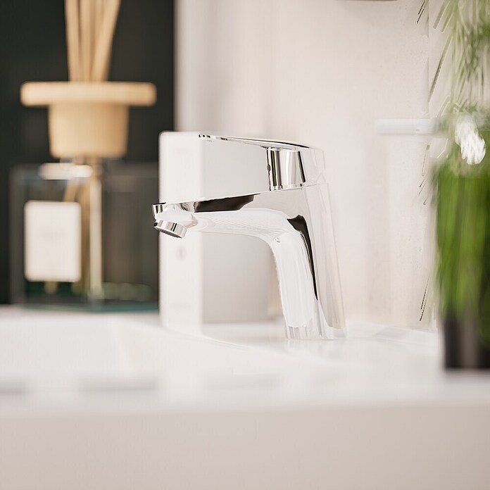 VitrA Flow Round Waschtischarmatur (Niederdruck, Chrom, Glänzend, Höhe: 15 cm, Ohne Ablaufgarnitur) | BAUHAUS