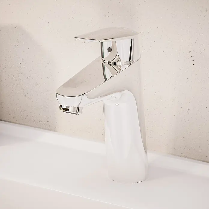VitrA Flow Round Waschtischarmatur - Höhe: 18 cm, Ausladung Armatur: 115 mm, Chrom, Ohne Zugstange - Moderner Einhebelmischerhahn aus Chrom für ein Waschbecken.