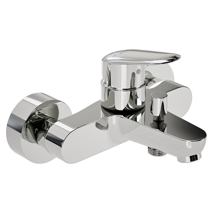 VitrA Flow Round Badewannenarmatur (Chrom, Glänzend) | BAUHAUS