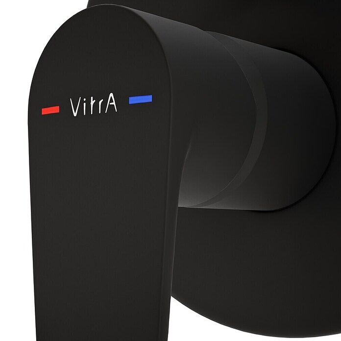 VitrA Flow Soft UP-Badewannenarmatur (Schwarz, Matt, Ausladung Armatur: 87 mm) | BAUHAUS