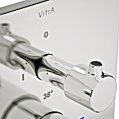 VitrA Flow Square UP-Badewannenarmatur (Ausladung Armatur: 89 mm, Chrom, Glänzend) | BAUHAUS