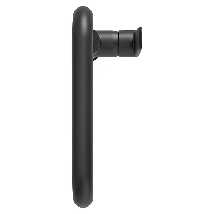 VitrA Flow Soft Spültischarmatur - Schwarz, Matt - Schwarzer L-förmiger Griff mit glatter, matter Oberfläche, bestehend aus zylindrischen Teilen.