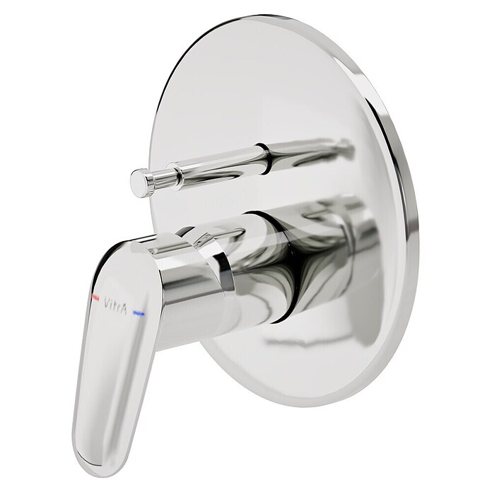 VitrA Flow Round UP-Badewannenarmatur (Chrom, Glänzend) | BAUHAUS