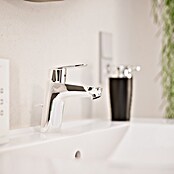 VitrA Flow Round Waschtischarmatur (Niederdruck, Chrom, Glänzend, Höhe: 15 cm, Mit Ablaufgarnitur) | BAUHAUS
