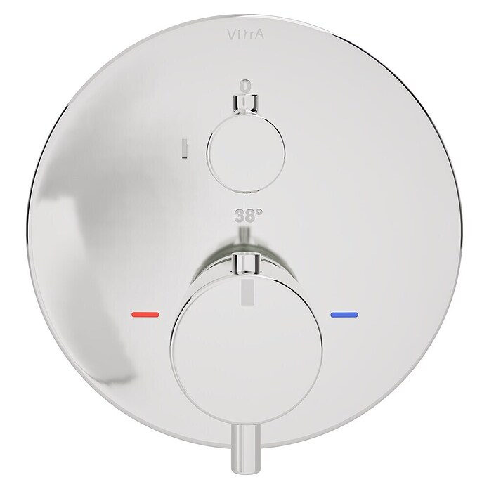 VitrA Flow Soft UP-Badewannenarmatur (Chrom, Glänzend, Ausladung Armatur: 88 mm, Inclusive Hülse) | BAUHAUS