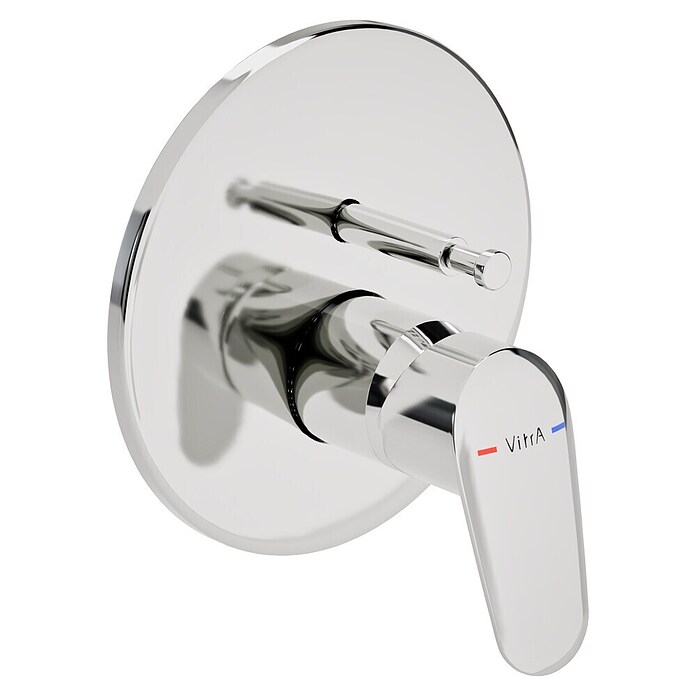VitrA Flow Round UP-Badewannenarmatur (Chrom, Glänzend) | BAUHAUS