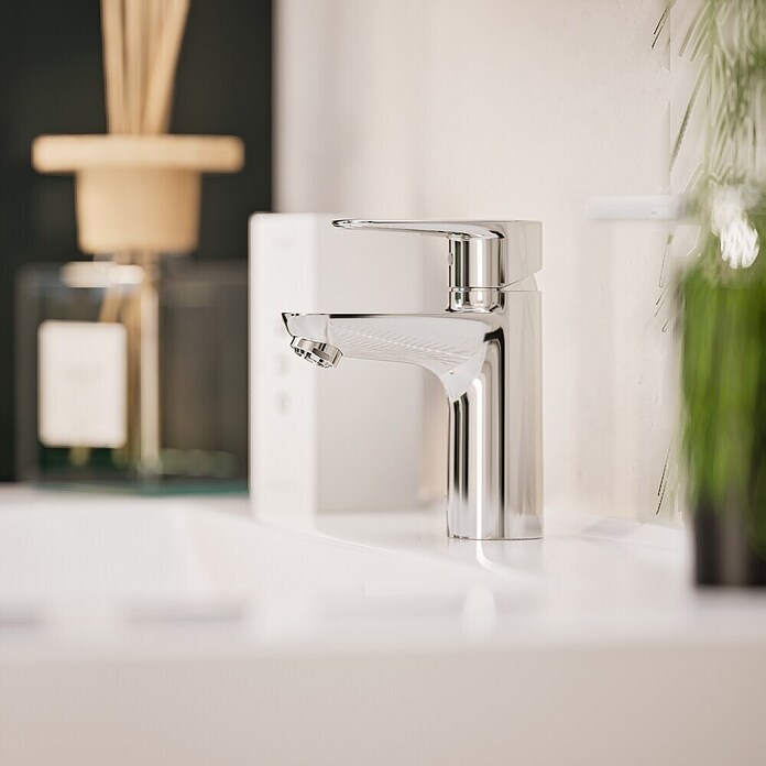 VitrA Flow Soft Waschtischarmatur (Niederdruck, Chrom, Glänzend, Höhe: 15 cm, Ohne Ablaufgarnitur) | BAUHAUS