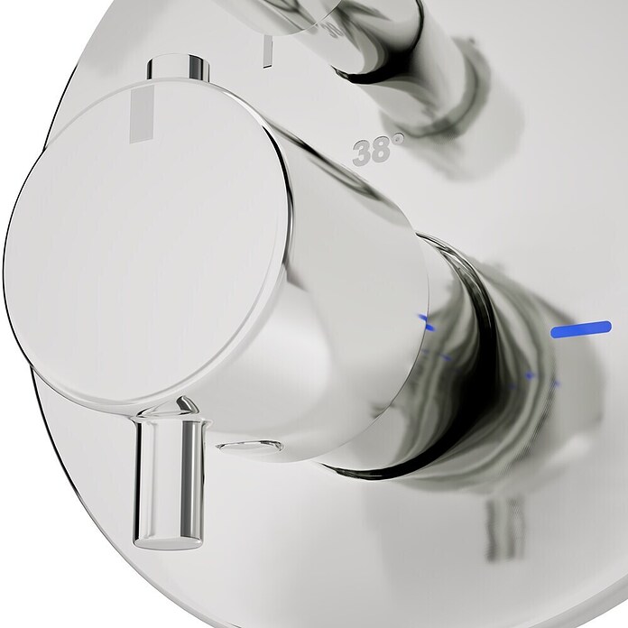 VitrA Flow Soft UP-Badewannenarmatur (Chrom, Glänzend, Ausladung Armatur: 88 mm, Inclusive Hülse) | BAUHAUS