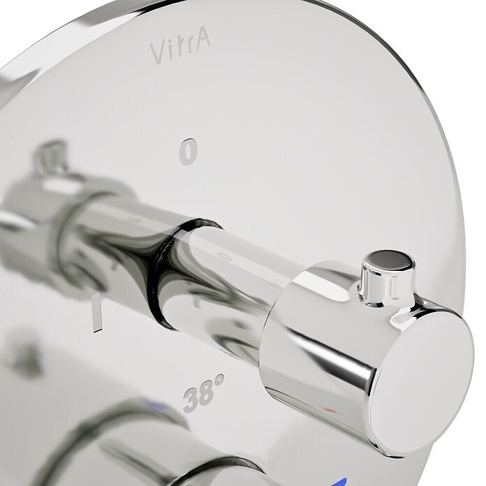 VitrA Flow Soft UP-Badewannenarmatur (Chrom, Glänzend, Ausladung Armatur: 88 mm, Inclusive Hülse) | BAUHAUS