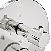 VitrA Flow Soft UP-Badewannenarmatur (Chrom, Glänzend, Ausladung Armatur: 88 mm, Inclusive Hülse) | BAUHAUS