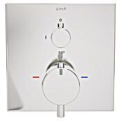 VitrA Flow Square UP-Badewannenarmatur (Ausladung Armatur: 91 mm, Chrom, Glänzend) | BAUHAUS