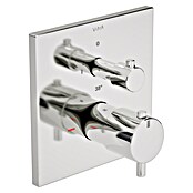 VitrA Flow Square UP-Badewannenarmatur (Ausladung Armatur: 91 mm, Chrom, Glänzend) | BAUHAUS