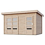 Karibu Gartenhaus Tintrup (273 x 396 cm, Wandstärke: 28 mm, Flachdach, Natur)