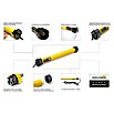 Schellenberg Rohrmotor (Max. Rollladenfläche: 9 m² bei Aluminiumrollläden, Einbaulänge: 570 mm, Zugkraft: 60 kg)