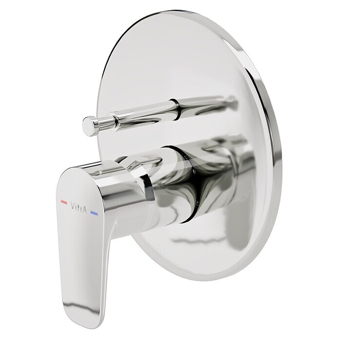 VitrA Flow Soft UP-Badewannenarmatur (Chrom, Glänzend, Ausladung Armatur: 87 mm) | BAUHAUS