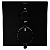 VitrA Flow Square UP-Badewannenarmatur (Ausladung Armatur: 91 mm, Schwarz, Matt) | BAUHAUS