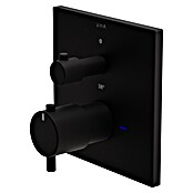 VitrA Flow Square UP-Badewannenarmatur (Ausladung Armatur: 91 mm, Schwarz, Matt) | BAUHAUS