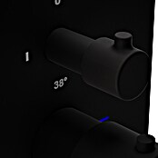VitrA Flow Square UP-Badewannenarmatur (Ausladung Armatur: 89 mm, Schwarz, Matt) | BAUHAUS