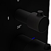 VitrA Flow Square UP-Badewannenarmatur (Ausladung Armatur: 91 mm, Schwarz, Matt) | BAUHAUS