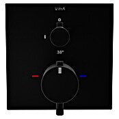 VitrA Flow Square UP-Badewannenarmatur (Ausladung Armatur: 89 mm, Schwarz, Matt) | BAUHAUS
