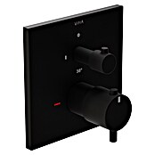 VitrA Flow Square UP-Badewannenarmatur (Ausladung Armatur: 91 mm, Schwarz, Matt) | BAUHAUS