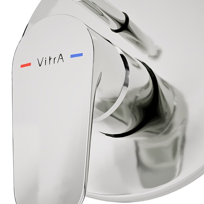 VitrA Flow Soft UP-Badewannenarmatur (Chrom, Glänzend, Ausladung Armatur: 87 mm) | BAUHAUS