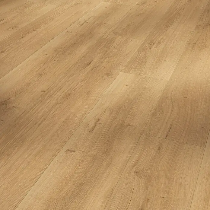 Parador Designboden Modular One - Eiche Parma natur, Schlossdiele, 2.200 x 235 x 8 mm - Helle Holzfußboden-Dielen mit natürlicher Maserung.