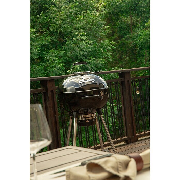 Broil King Žar na oglje Crown Kettle 57  (Premer površine za peko: 57 cm, Črne barve) | 8312 - Holzkohlegrill Marke | ICGA - Grillgeräte | ICG - Grillgeräte / Grillzubehör | IC - Freizeit im Garten | I - Stadtgarten | BAUHAUS