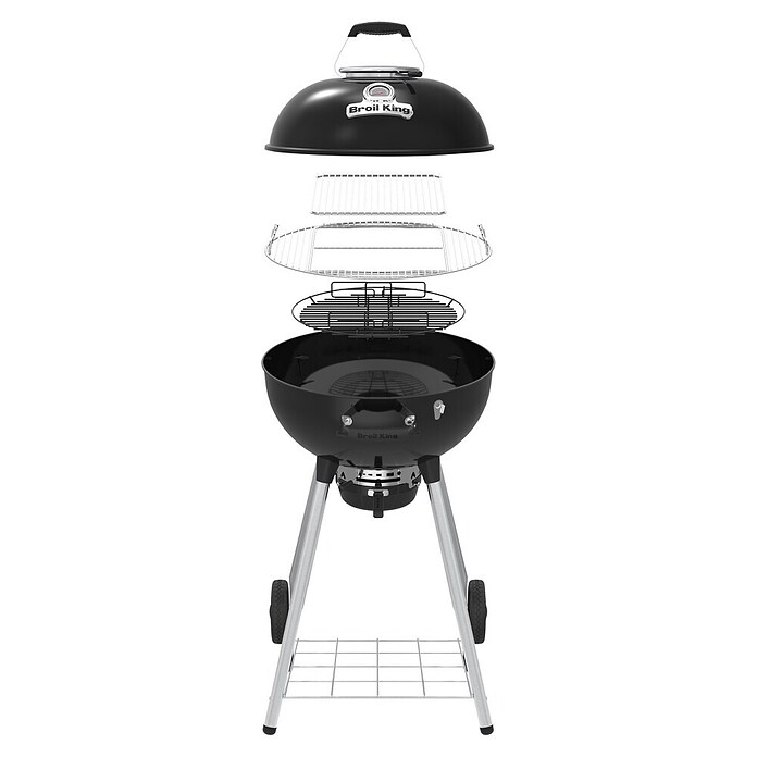 Broil King Žar na oglje Crown Kettle 57  (Premer površine za peko: 57 cm, Črne barve) | 8312 - Holzkohlegrill Marke | ICGA - Grillgeräte | ICG - Grillgeräte / Grillzubehör | IC - Freizeit im Garten | I - Stadtgarten | BAUHAUS