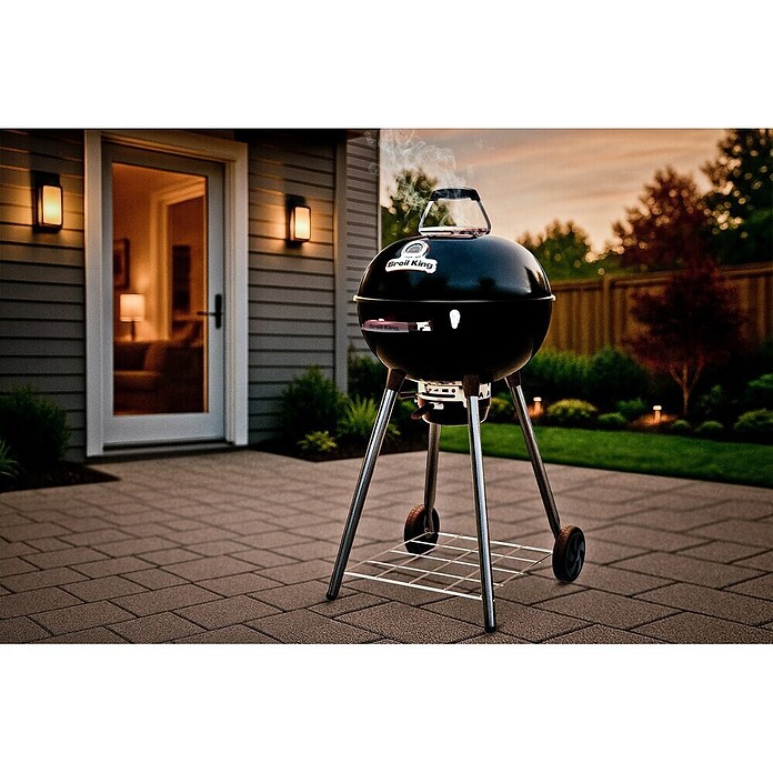 Broil King Žar na oglje Crown Kettle 57  (Premer površine za peko: 57 cm, Črne barve) | 8312 - Holzkohlegrill Marke | ICGA - Grillgeräte | ICG - Grillgeräte / Grillzubehör | IC - Freizeit im Garten | I - Stadtgarten | BAUHAUS
