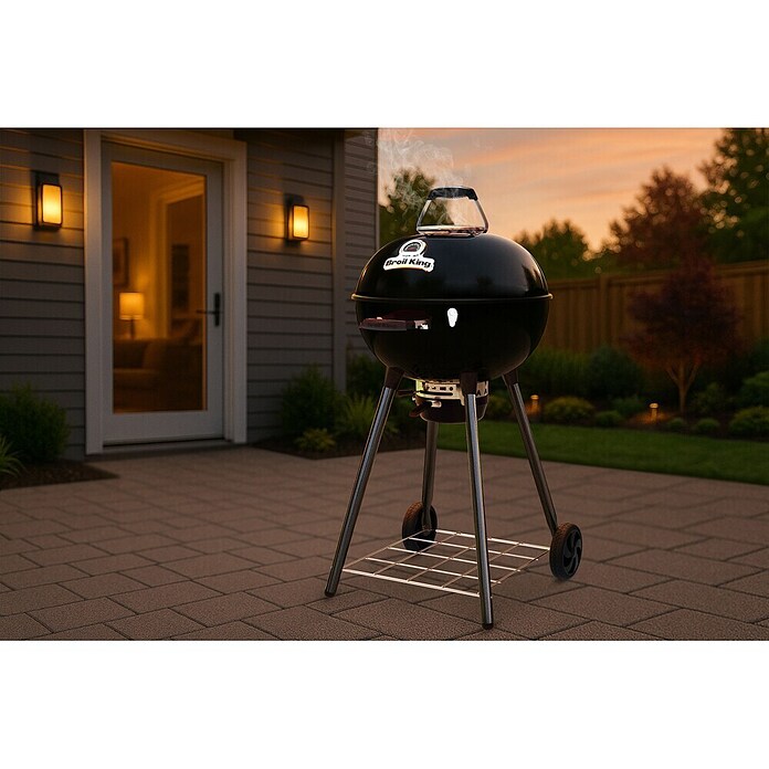 Broil King Žar na oglje Crown Kettle 57  (Premer površine za peko: 57 cm, Črne barve) | 8312 - Holzkohlegrill Marke | ICGA - Grillgeräte | ICG - Grillgeräte / Grillzubehör | IC - Freizeit im Garten | I - Stadtgarten | BAUHAUS