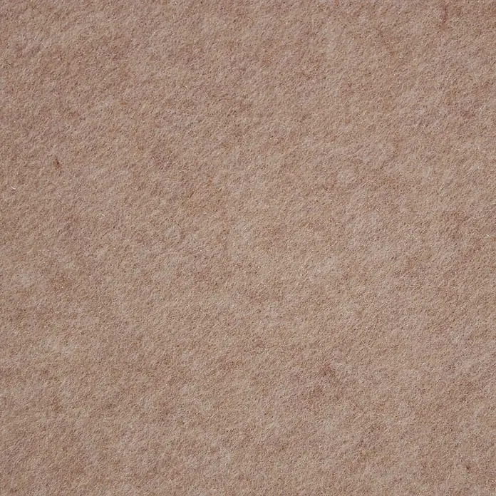 Floordirekt Nadelfilz Meterware Superflex - Heimwerkervlies - Beige - 200 x 100 cm - Breite: 200 cm, Filz, Beige - Detaillierte Ansicht eines hellbraunen, leicht texturierten Filzstoffs.