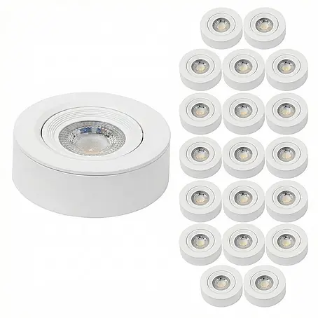 Luxula  LED-Einbauleuchten-Set rund