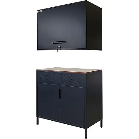 Proregal  Metall-Mehrzweckschrank Mega Deal 1x LION + 1x Wandschrank ELEPHANT abschließbar