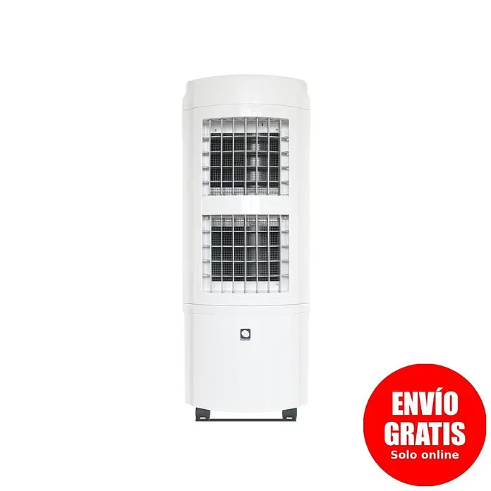 MConfort Climatizador evaporativo Hogar E2000 - Blanco, Altura: 97 cm, 90 W - Enfriador de aire evaporativo de torre blanco con diseño moderno.