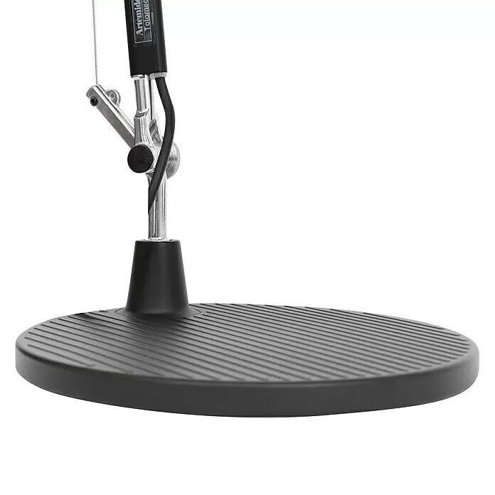 Artemide Tischleuchte Tolomeo - 77 W, Schwarz, Silber, Schwarz, E27 - Detailaufnahme