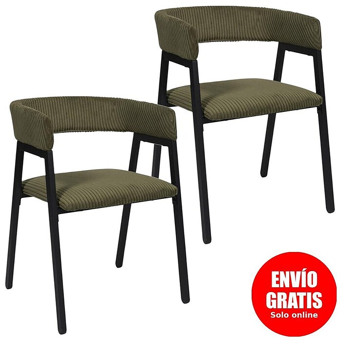 Home Deco Factory Silla Scott (Verde, 2 ud.) | BAUHAUS