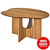 Home Deco Factory Calypso Mesa auxiliar (L x An x Al: 60 x 80 x 42 cm, MDF, Relieves curvos) | BAUHAUS