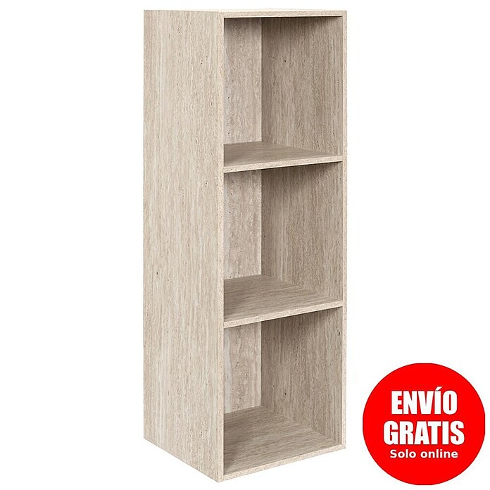 Home Deco Factory Estantería de madera Pietra (Al x An x Pr: 97,8 x 34 x 31,8 cm, Capacidad de carga por balda: 5 kg, Número de baldas: 3 ud., Atornillado, Natural) | BAUHAUS