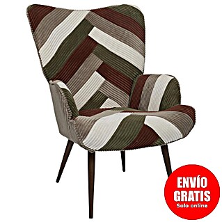 Home Deco Factory Sillón Scott (L x An x Al: 76 x 69 x 97 cm, Patchwork)